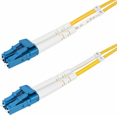 StarTech.com 3m LC naar LC (UPC) OS2 Single Mode Duplex Glasvezel Kabel, 9/125µm, Laser Optimized, 100G, Flexibel Buigen, Low Insertion Loss, LSZH Fiber Patchkabel