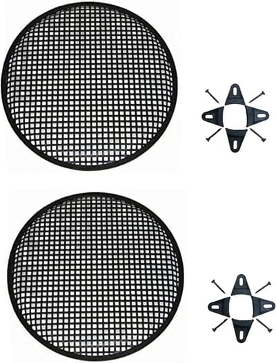 Universele Speaker Grills - Subwoofer Covers - Auto Audio Bescherming - Verhoogde Veiligheid - 10 Inch - Zwart