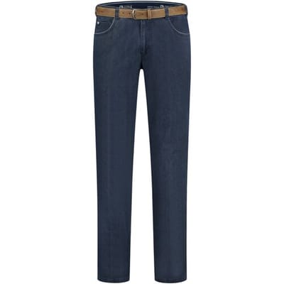 Com4 Broek Swing Front Fine Contrast Indigo / male