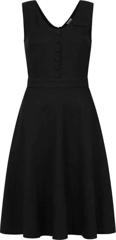 Banned - Book Worm Flare jurk - S - Zwart