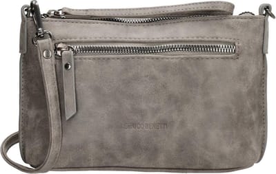 Enrico Benetti Schoudertasje/Clutch Zoë Grijs