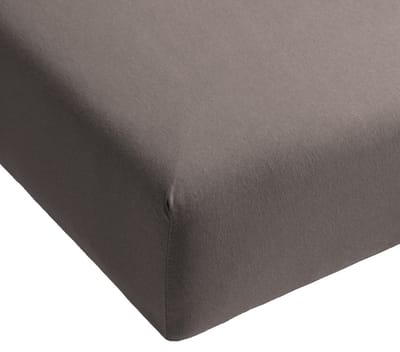 Hoeslaken Jersey Katoen - Antraciet - 80x210 - 100% Katoen - Oeko-Tex gecertificeerd