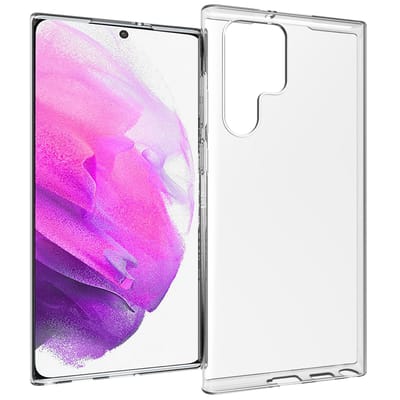 Accezz Hoesje - Geschikt voor Samsung Galaxy S22 Ultra - Clear Backcover - Transparant