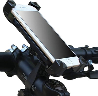 Telefoonhouder voor de fiets – Universeel – Veilig – Schikbestendig – Mobiele telefoonhouder – Smartphonehouder fiets - Verstelbaar - Universele smartphonehouder – Extra stevig - Roterende telefoonhouder – Zwart