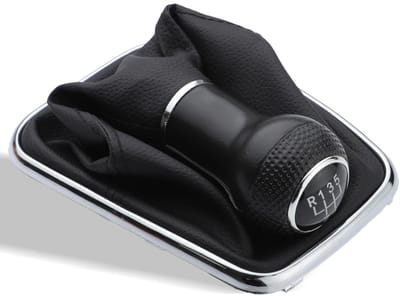 Allecto - Versnellingspookhoes - Gear Shift 5 Speed - Hoogwaardige afwerking - Zwart - Auto accessoires - Ideaal voor Golf 4 en Bora - Perfecte pas...