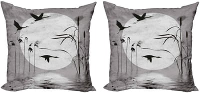 ABAKUHAUS – Natuur kussenhoes 45x45 cm – Dubbelzijdig, microvezel