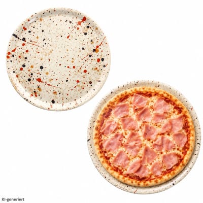 2-delige set pizzaborden GRANITO Ø31,5cm van porselein – 165307