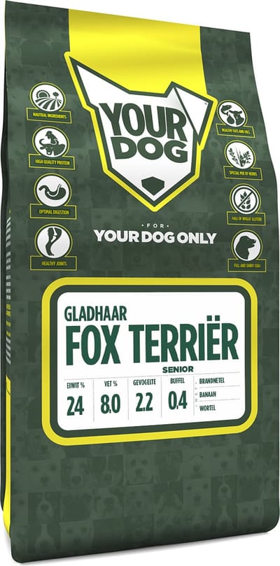 Yourdog Fox terriër gladhaar Rasspecifiek Senior Hondenvoer 6kg | Hondenbrokken