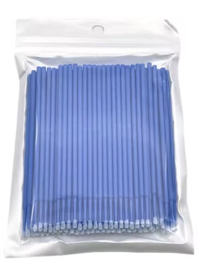 Micro borsteltjes - Wimperborstels - Mini borsteltjes - Wegwerp Microbrushes - Blauw - 100 stuks - Voor perfecte wimper extensions en individuele lash verwijdering - CHPN