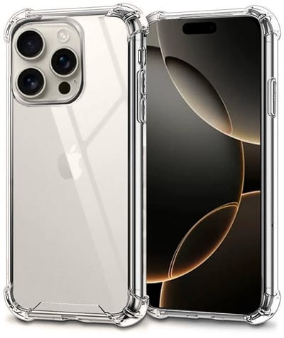 GREEN ON Gorilla Anti Burst Case geschikt voor iPhone 16e - Doorzichtig