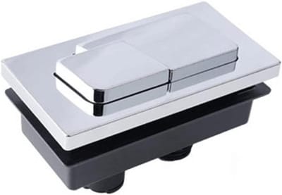 Toilet spoelknop - Reservoir knop - Toilet reparatie - Universele pasvorm - Standaard lengte - Zilver
