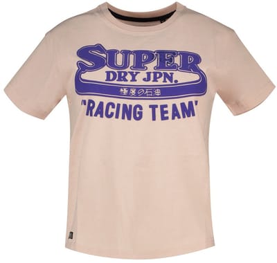 Superdry Archive Neon Graphic T-shirt Met Korte Mouwen Beige S Vrouw