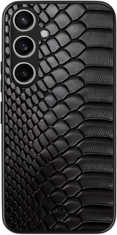 Hoesje geschikt voor Samsung Galaxy A15 - Black snake - Zwart - TPU case - Slangenprint - Hardcase zwart telefoonhoesje