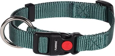 Flamingo Ziggi - Halsband Honden - Halsband Ziggi Donkergroen S 30-45cm 15mm - 1st - 134825 - 1st