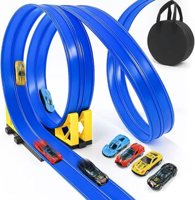 SCH® Racebaan Elektrisch - racebaan - Meerkleurig - ‎10cm x 24cm x 28cm