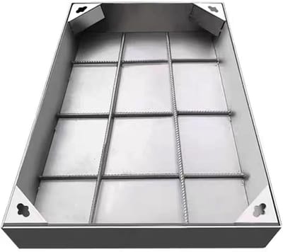 Putdeksel RVS - Inspectieluik Vloer - Moderne Afwatering - Naadloze Integratie - 50x100cm - Zilver
