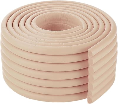 Randbescherming Schuim - Veiligheidsstrip Meubels - Kinderen Beschermen - Schokabsorberend Schuim - 75 cm - Amandelgeel