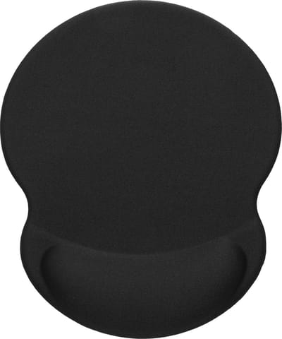 kwmobile muismat met polssteun - Met silicone ergonomische polssteun - Ergonomische muismat 23 x 19 cm - computer muismat in zwart