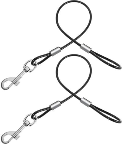 Dailygoods- Hondenriemverlenging 2 stuks - Kauwbestendig - Intrekbare Hondenriem - Zwaar Belastbaar - Voor Kleine Honden - 15,75 x 0,4 cm - Hondenlijn