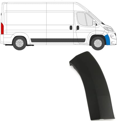 Sierlijst zijlijst voorbumper voor Fiat Ducato 2018-2023 / Rechts