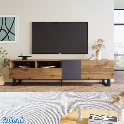 Gutent TV-meubel-Modern kleurblok-Houten TV-meubel-180cm