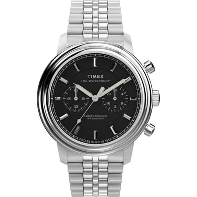 Timex Waterbury Metropolitan TW2Y23400 Horloge - Staal - Zilverkleurig - Ø 41 mm