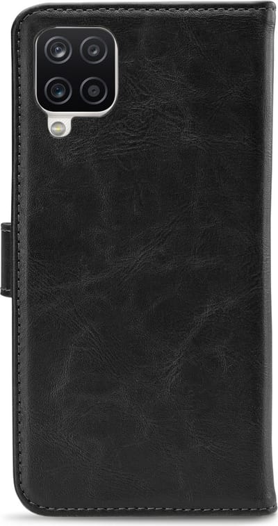 My Style Telefoonhoesje geschikt voor Samsung Galaxy A12 Hoesje | My Style Flex Wallet Bookcase Portemonnee | Pasjeshouder voor 3 Pasjes | Telefoonhoesje voor Pinpas / OV Kaart / Rijbewijs - Zwart