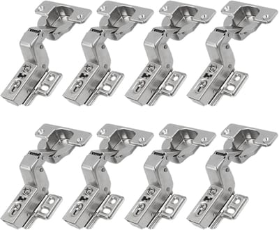 Scharnieren met Hydraulische Demper voor Keukenkast Kast Kleerkast Zware en Dikke Deur Automatische Scharnier Geïntegreerde Demping 8 Stuks
