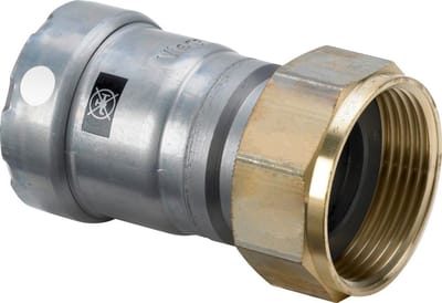Viega Megapress S-aansluitkoppeling, DN 25, G 11/4 ongelegeerd staal, zink-nikkelcoating Model 4363, 777692