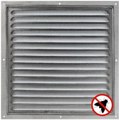 Ventilatierooster met Insectennet 30x30 cm - Weerbestendig en Duurzaam