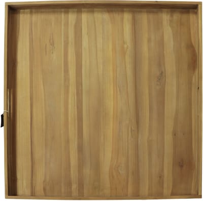 AXI Bayu Teak Dienblad – 60 x 60 x5 cm – Vierkant Dienblad – Teakhout – Voor Glazen en Tafelaankleding – Voor Binnen en Buiten
