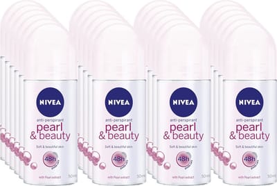 Nivea Deodorant Roll-On Pearl & Beauty 50ml - Voordeelverpakking 24 stuks