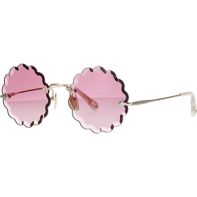 Chloe Chic Elegante Ronde Zonnebril Dames zonnebril Roze CH0047S-005 Pink,53 pink