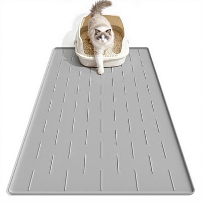 Unyqoos® Waterdichte en kattenmat voor opvang van kattenbakvulling