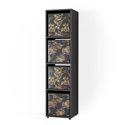 Vicco Ludus Ruimteverdeler – 142.5 x 36.2 cm met 2 vouwboxen opt.1 Zwart
