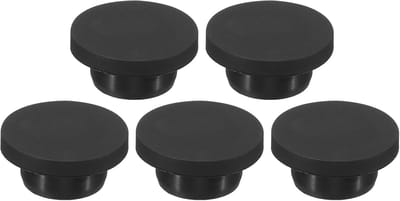Rubberen Gaatstoppers - Flexibele Dichtingen - Gaten Afsluiten - T-vormige Kap - 23 mm Diameter - Zwart