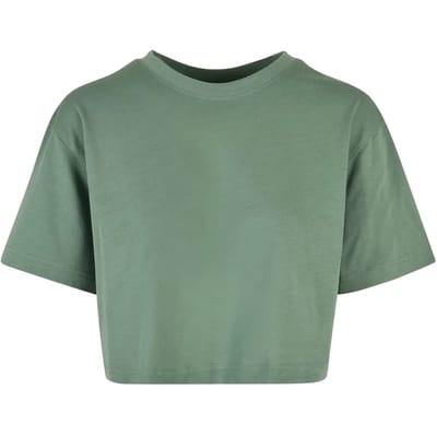 Urban Classics - Short Oversized Crop top - XL - Groen