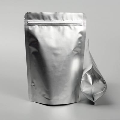 Allecto - Ziplock Aluminiumfolie Zak - Hersluitbare Voedselzakken - 20 Stuks - Zilveren Voedsel Opbergtas - Ideaal voor Koffie en Snacks - Geschikt...