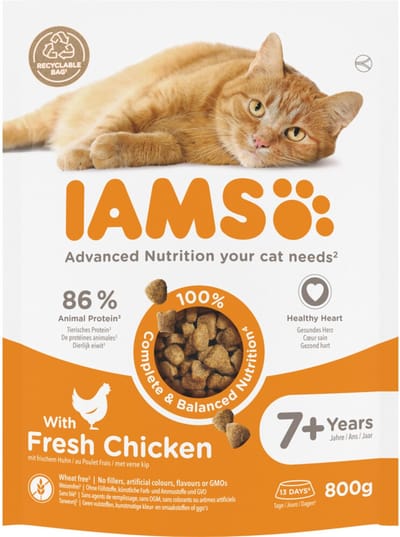 IAMS Kat Senior Kip - 5 x 800 gr - Voordeelverpakking
