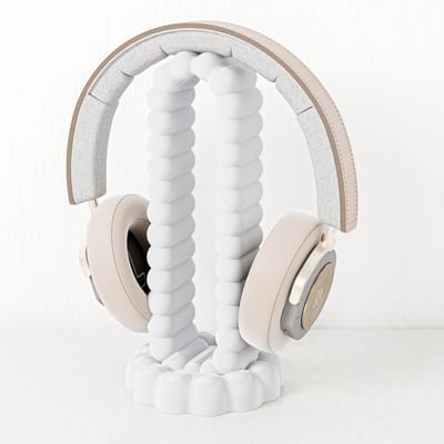 Headset houder wit - Fleuriek koptelefoon houder - Headset stand bureau accessoire - Headphone stand - Game accessoires voor koptelefoon - Speels design