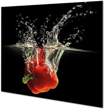 Kookplaat Protector Glas - Snijplank Werkblad - Keuken Werkruimte - Gehard Glas - 60 x 52 cm - Meerkleurig Fruit