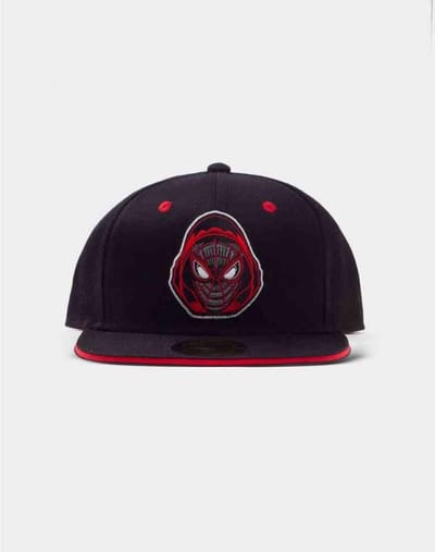 Marvel SpiderMan Snapback Pet Miles Badge Zwart