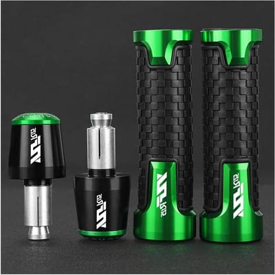 Motorstuur Handvatten - Handvat Beschermers - Motor Rijden - Antislip Rubber - 22mm - Zwart