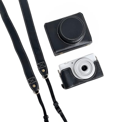 Beschermhoes voor digitale camera's PU lederen camera-opbergtas met afneembare schouderriem