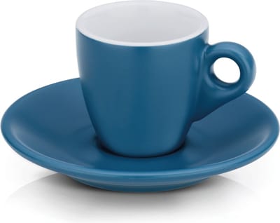 Espresso Kop en Schotel Set, Turquoise - Kela | Mattia