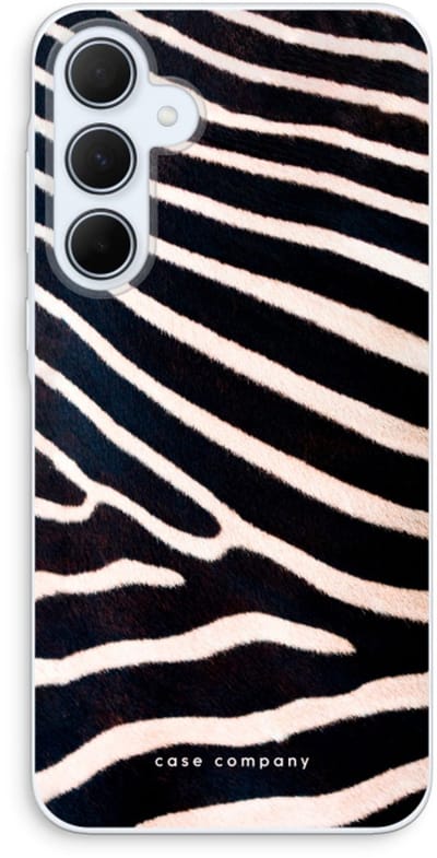 Case Company® - Hoesje geschikt voor Samsung Galaxy A35 hoesje - Zebra - Soft Cover Telefoonhoesje - Bescherming aan alle Kanten en Schermrand