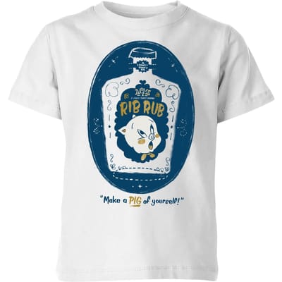 Looney Tunes ACME Rib Rub Kids' T-Shirt - White - 98/104 (3-4 jaar)