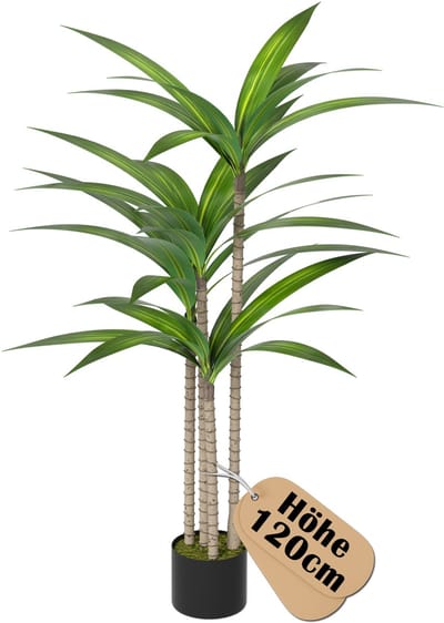 120cm Kunstmatige Braziliaanse IJzerboom Kunstmatige Planten Groot Voor Binnen- En Buitenruimte Kunstplanten Zoals Echt Met Pot Kunstboom Decoratie Voor Thuis Woonkamer Slaapkamer Ongeveer
