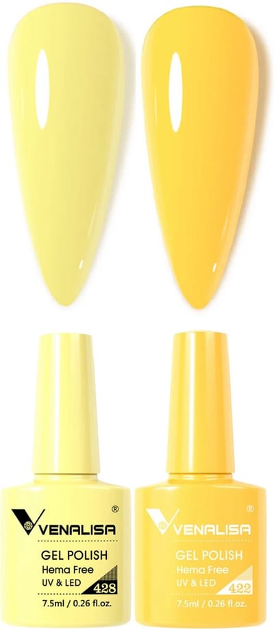 Venalisa UV Gellak Geel Combi - 22.5 ml (3x 7.5 ml) - Gele Gellak - Gellac Geel - Gellak Yellow - Gellak Set Geel - Gellak Kleuren - Venalisa Gellak - Gellak Nagellak