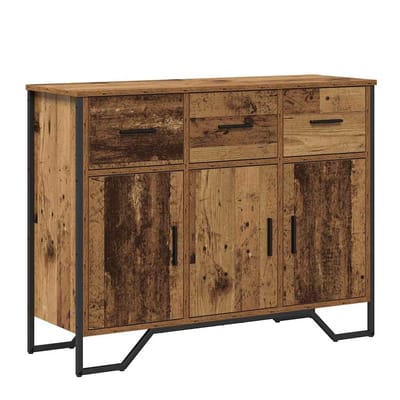 vidaXL - Dressoir - Oudhout - 97 - x - 32,5 - x - 74,5 - cm